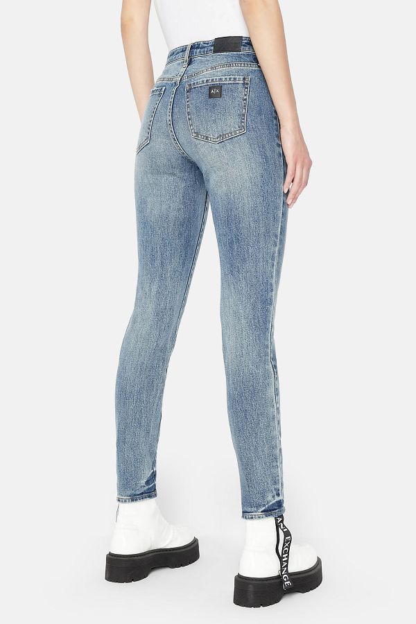Armani Exchange Stretch Cotton High Waist Super Skinny Fit J10 Jeans JEANS 6LYJ10 Y1HPZ Trendyol