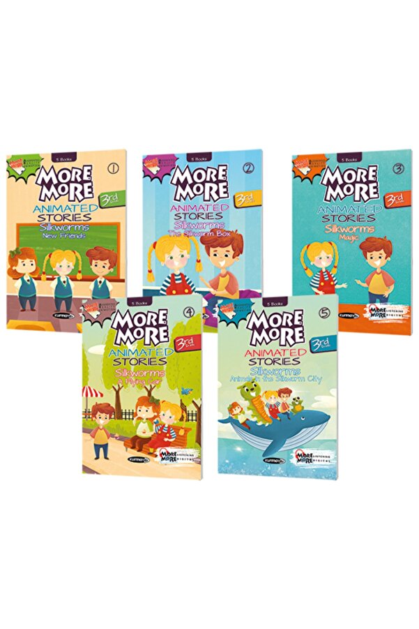 Genel Markalar More And More 3 Sınıf İngilizce Hikaye Seti Animated Stories Sılkworms