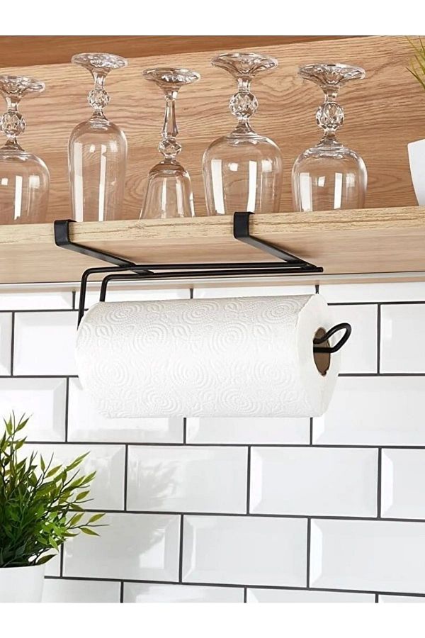 Paper towel holder matte black shop