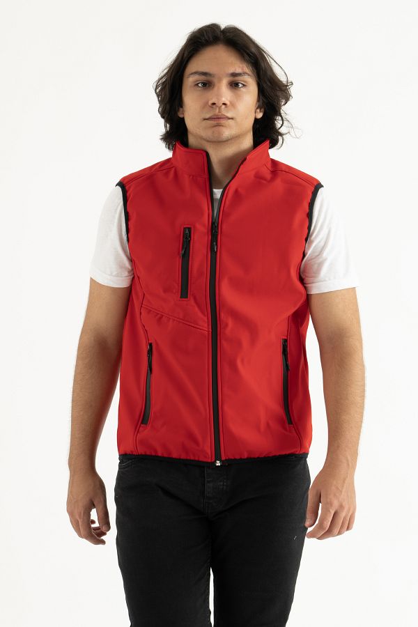 REYNARD Men s Red Slim Fit Fleece Water Repellent Windproof Outdoor Softshell Vest Trendyol