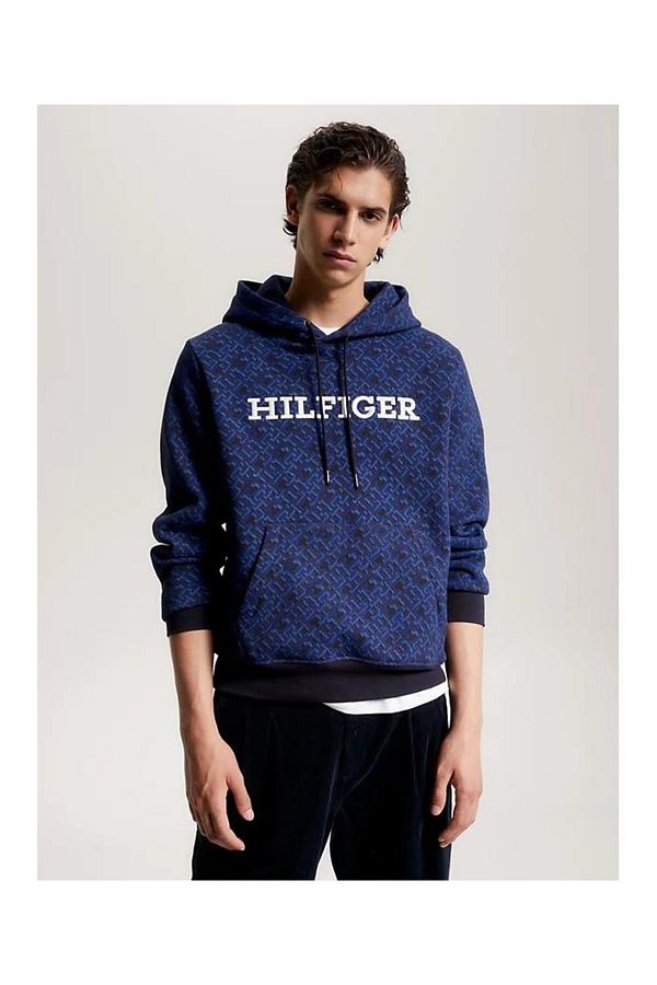 Tommy classics hoodie met monogram on sale