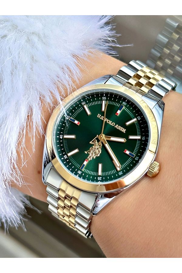 Us polo assn uhr gold hot sale