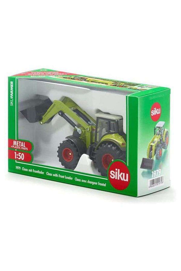 Siku-Metal Model Vehicle N:1979 Claas Axion 850 With Front Loader Model 1