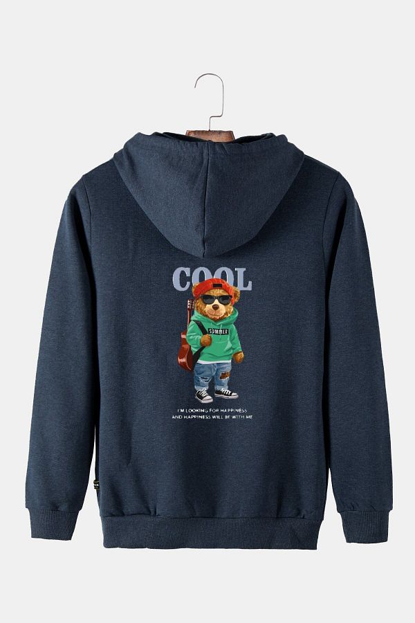 Teddy bear sweatshirt mens clearance