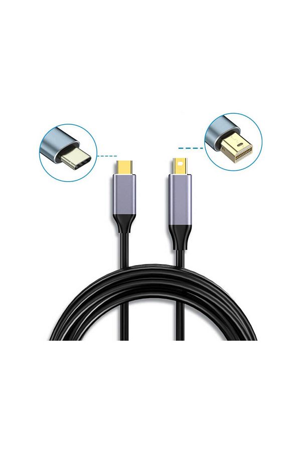 Koodmax-1.8m USB-C USB 3.1 Type C to Mini DisplayPort 4K@60Hz Cable Image Transfer Cable 1