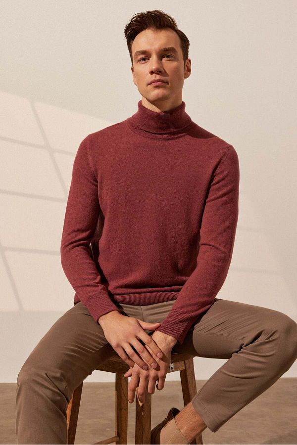 Dusty rose turtleneck outlet