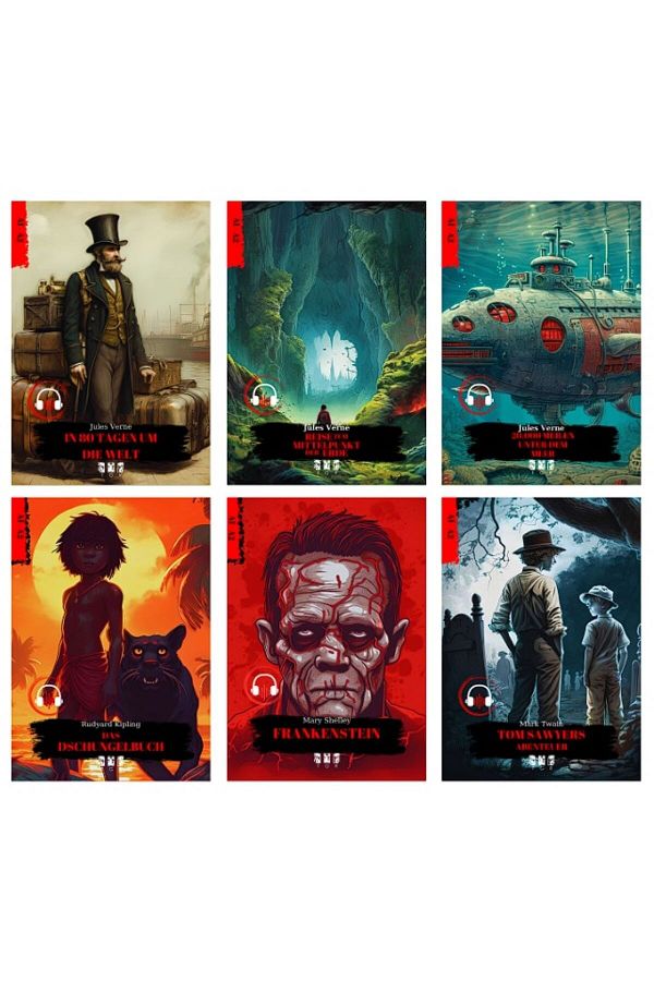TGR PUBLICATIONS-German Story (QR CODE WITH LISTENCE - LISTENCE) Set of 6 (A1-A2) 1