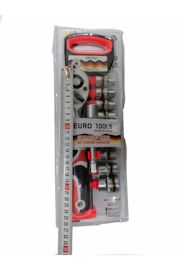 AKDS-Euro Tols 1/2 12 Piece Socket Set 1