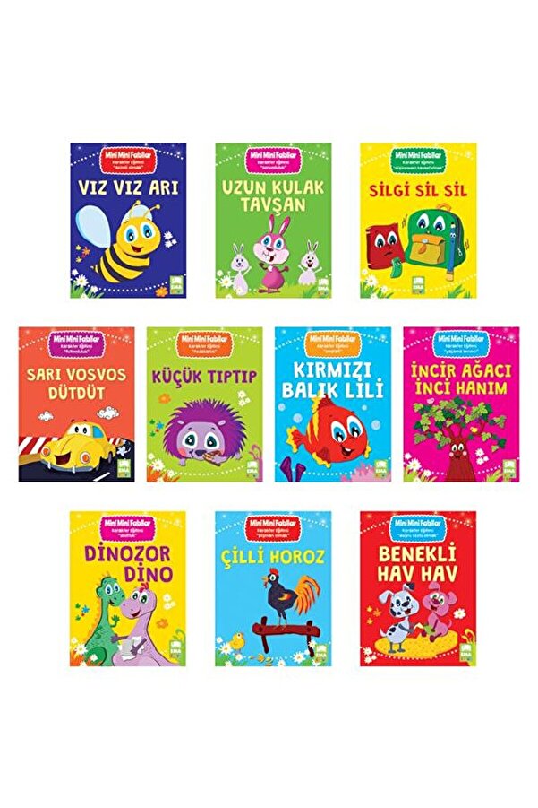 Ema Çocuk Mini Mini Fabllar Karakter Geliştiren Masallar (10 Kitap Takım) / Ema Çocuk / 9786059485609