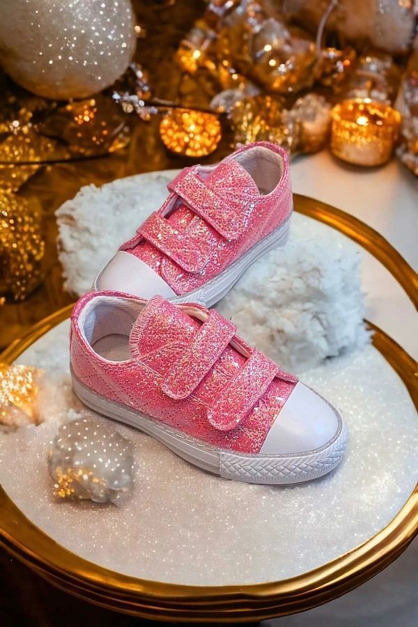 NS Little Girl s Sports Shoes Light Pink Glitter Shoes Trendyol