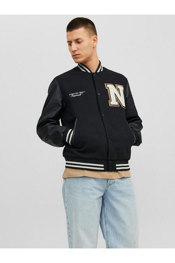 Jack Jones Jack Jones College Wool Blend Men s Bomber Jacketb12241559 Trendyol
