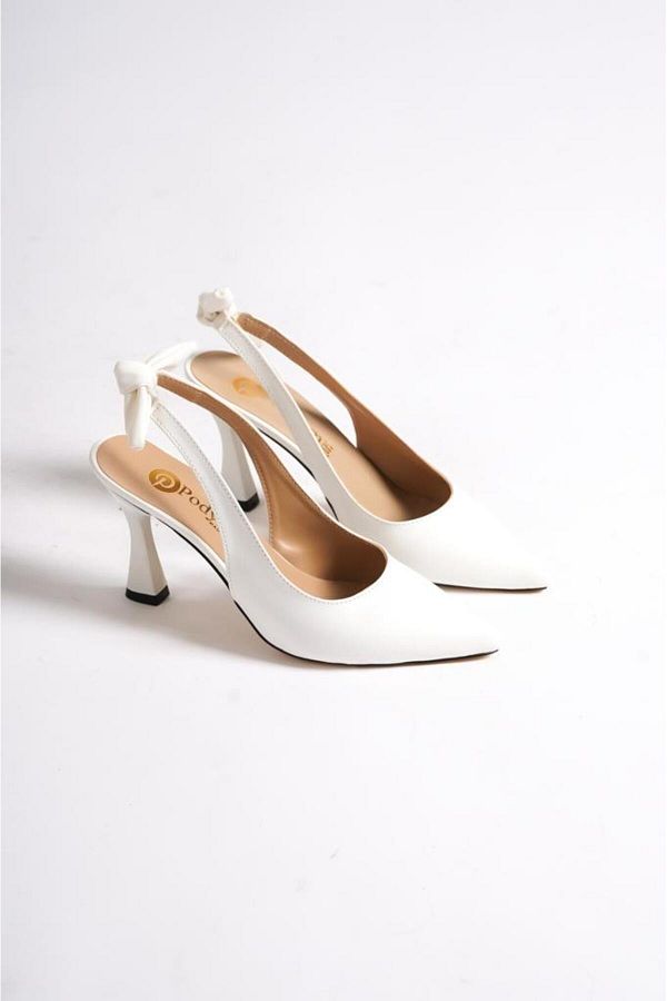 SEREL35SHOES-Pantofi cu toc damă cu spate deschis Toc cu fundita 9cm 1