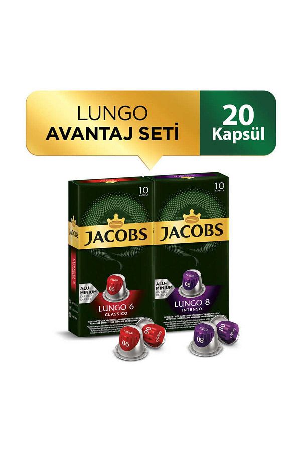 Jacobs-مجموعة من 20 كبسولة لونجو كوفي أدفانتج 1