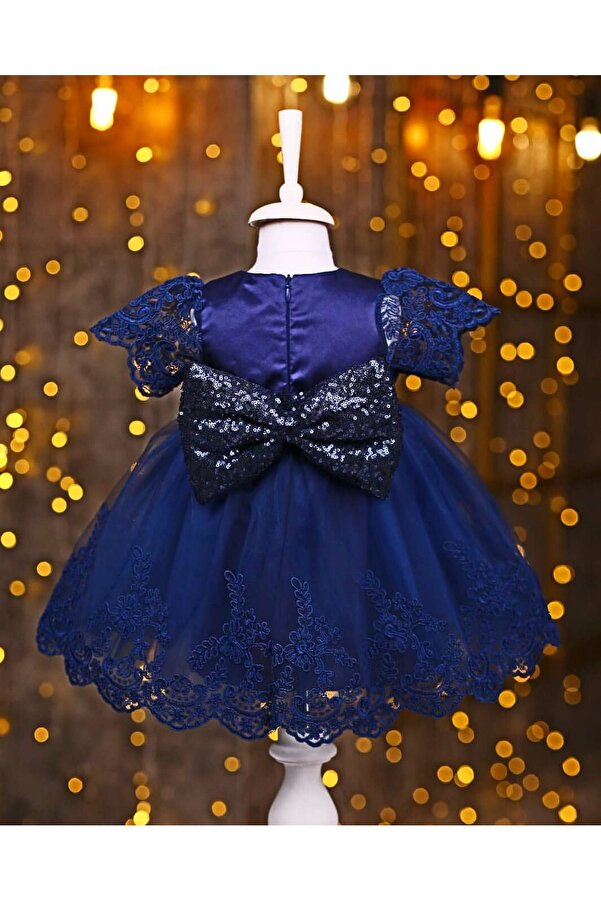 Top baby navy blue dress Free Shipping Pugi Baby Baby Girl Navy Blue Dress Set Trendyol