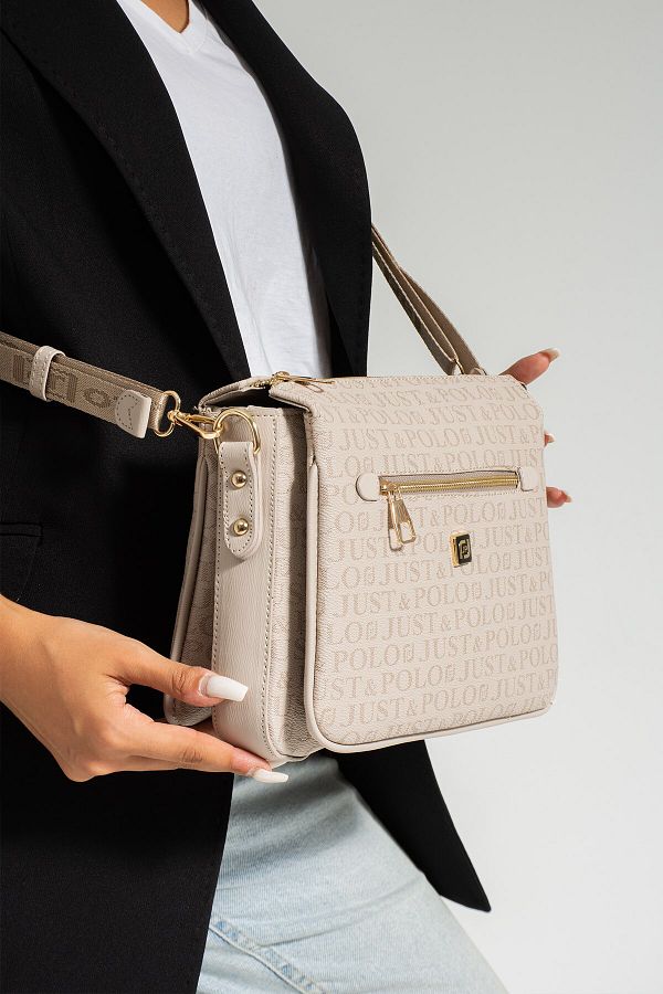 Just Polo Women s Stone Three Compartment 3 Compartment Crossbody and Shoulder Bag 29x20cm PBU2068 Trendyol