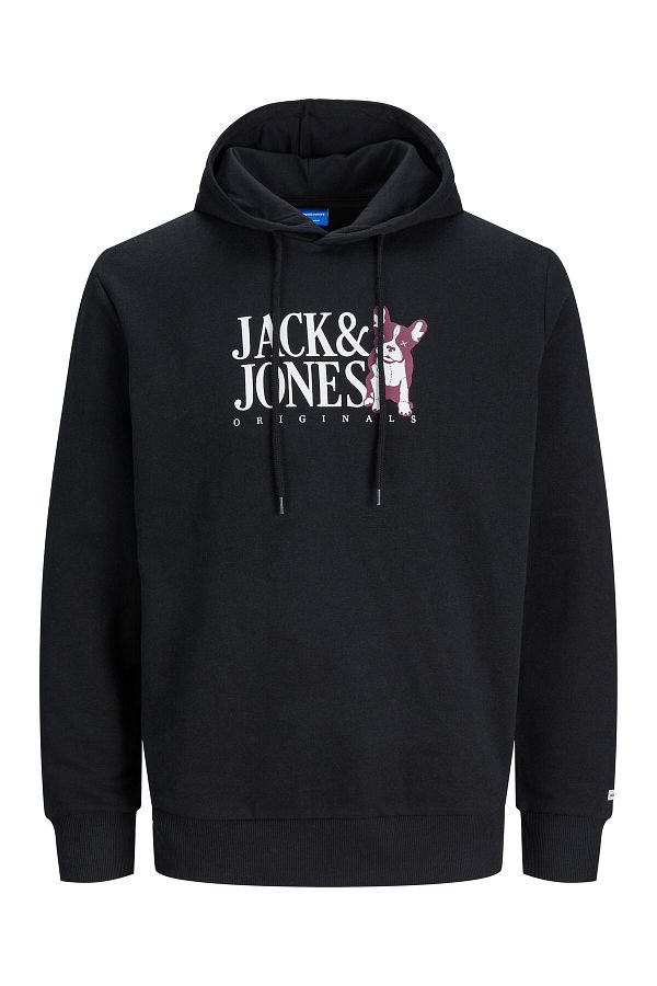 Jack Jones Jack Jones Beware Sweat Hood Fst Men s Black Sweatshirt 12244219 02 Trendyol