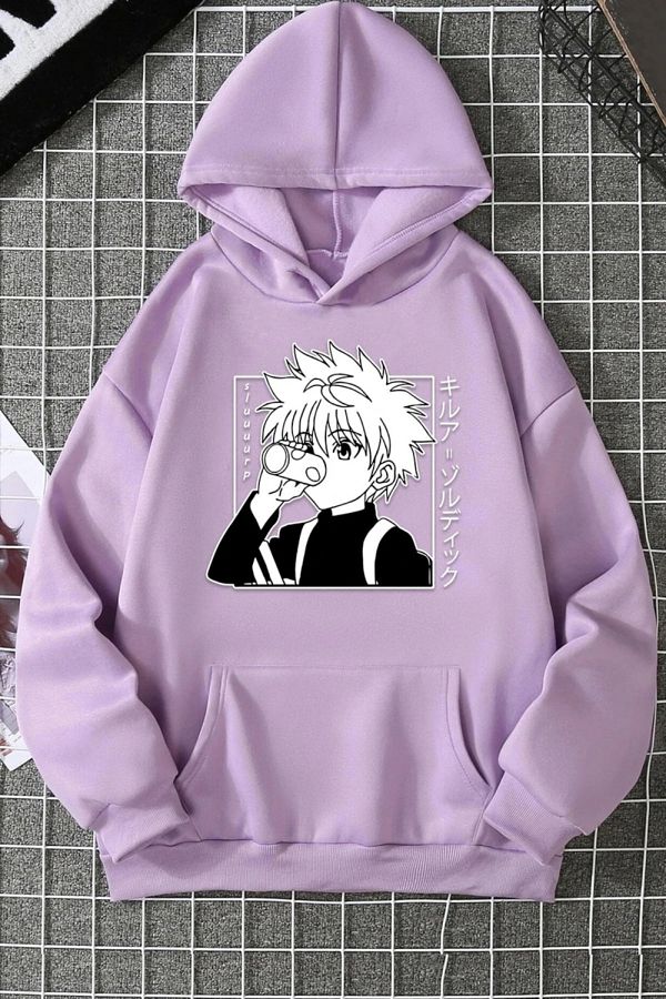 Trend Sizde Unisex Killua Zoldyck Printed Sweatshirt
