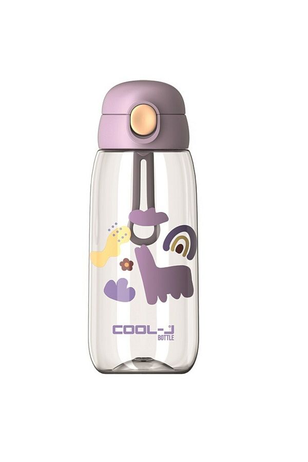 Gıpta-Lockable Tritan Flask with Straw (Juicer) 600Ml Lilac Boxed K7551 1
