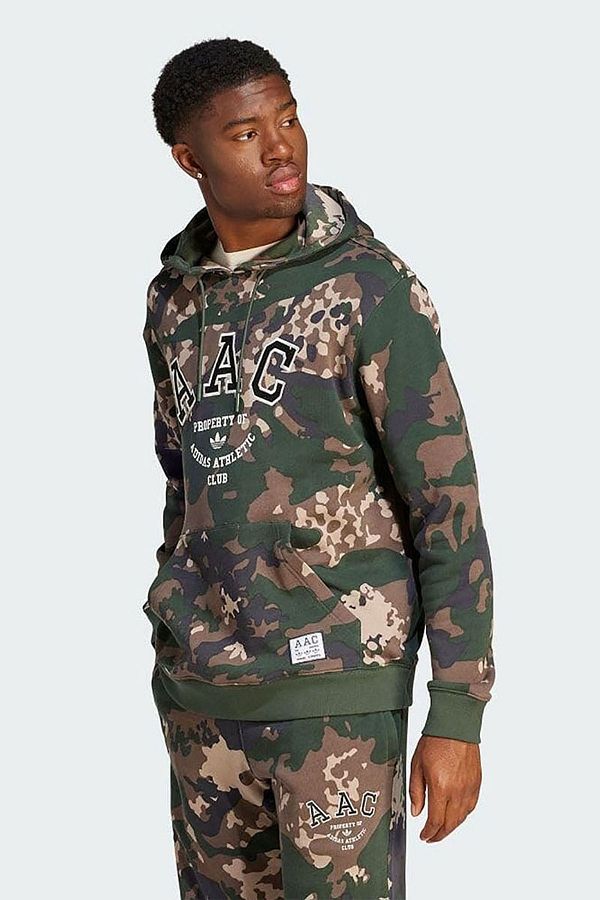 adidas Men s Casual Hooded Sweatshirt Hoodie Aac Camo Ir9476 Trendyol