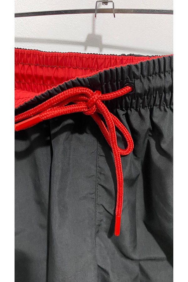 MY SEA K 149 Black Pocket Zipped Oversize Large Size Short Shorts Swimsuit Trendyol