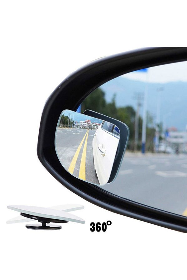 Lazer Store-Adjustable Additional Blind Spot Mirror Compatible with Hyundai I20 1