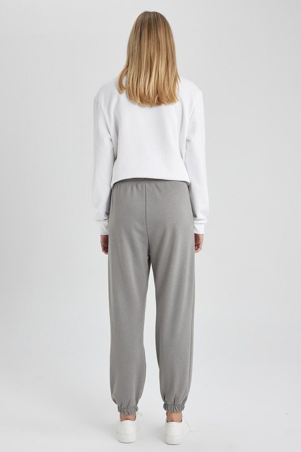Defacto Long Length Jogger Sweatpants Standard Fit Elastic Waist Leg Thick Fabric S7370Az23Wn Trendyol