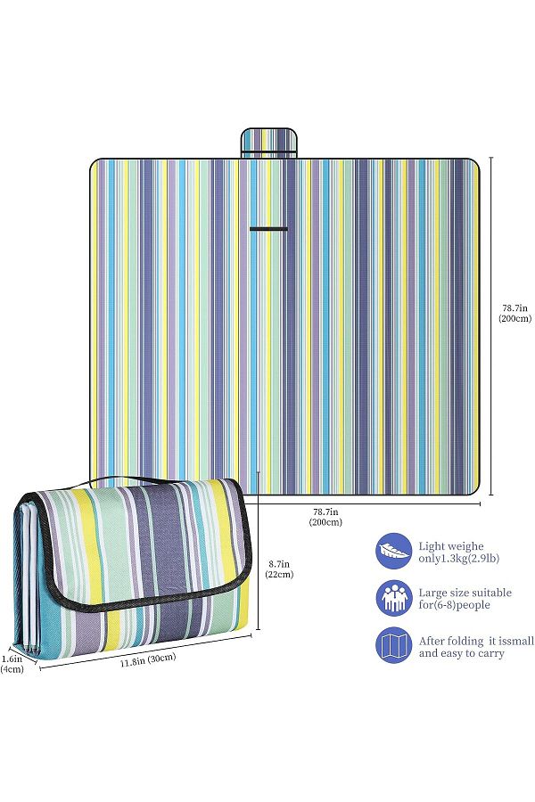 LUPPER beach cover picnic mat camping mat picnic mat 200 200 cm Trendyol
