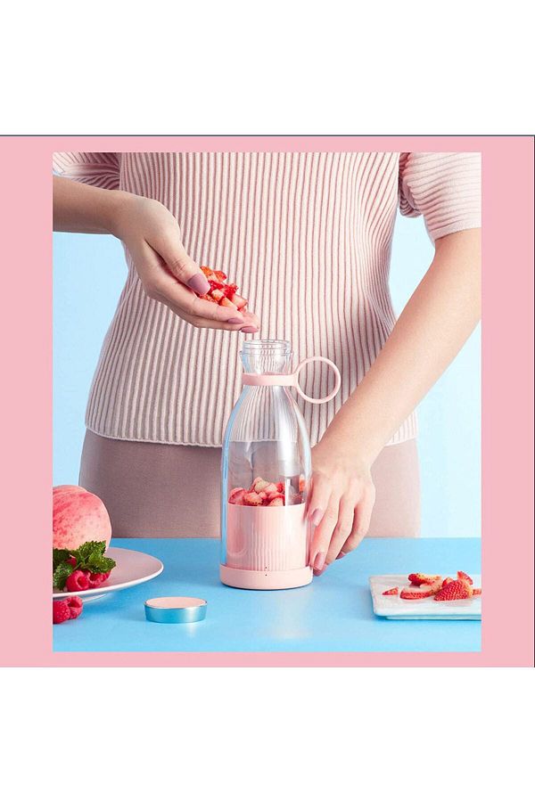 RED BOSS-Portable Rechargeable Blender - Fresh Juice Blender| Portable Wireless Rechargeable Smoothie Hand Blender 1