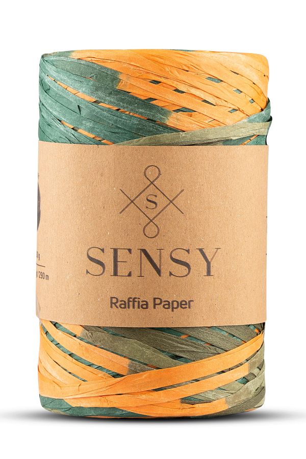 SENSY-Premium Multi-Colored Multi Marbled 290 Meters Raffia Thread Bag Thread Raffia Thread Paper Thread Suppla Thread 1