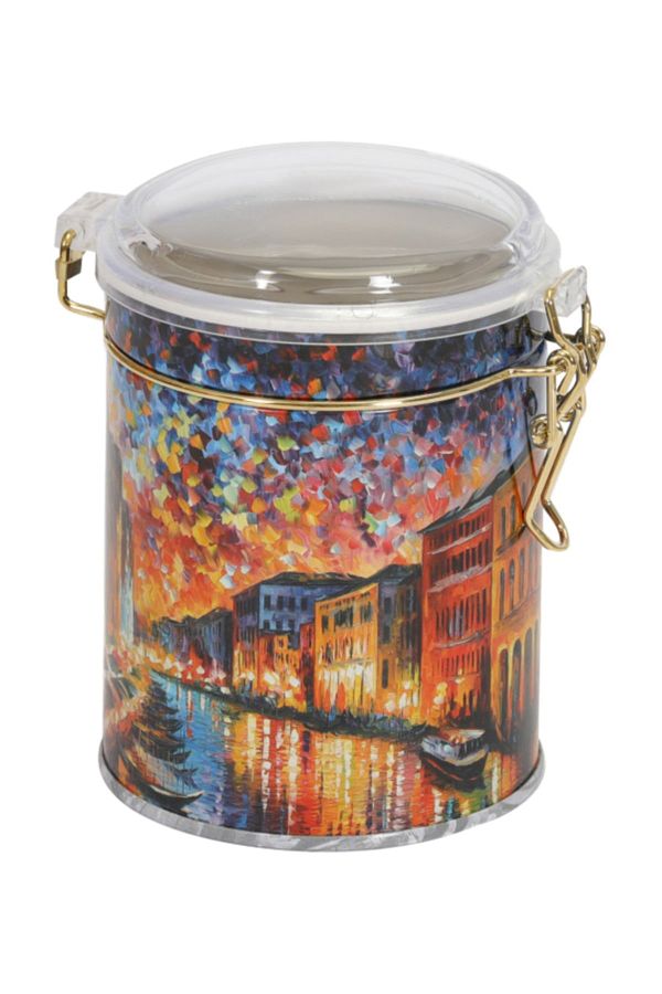 EVLE-Ef082-03 Afremov River Patterned Spice Jar 0.6 Lt 1