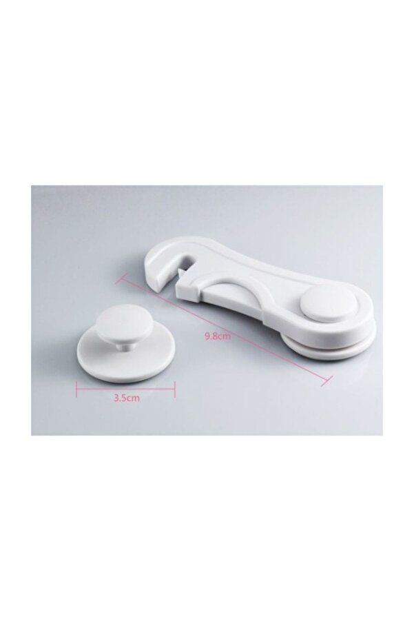 AGUBUGU BABY Agu-012 Iki Kapaklı Dolap Kilidi - Tekli, Beyaz