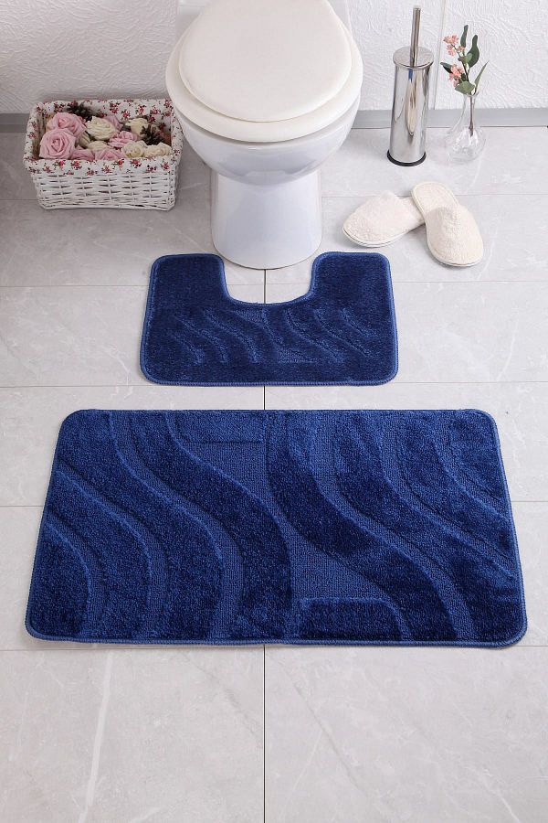 Confetti-Symphony 50x80 40x50 cm PS K. Blue Bath Rug 1