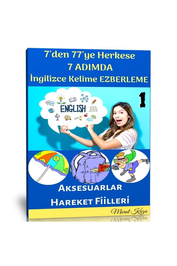 Enine Boyuna Eğitim-English Word in 7 Steps Memorization Book-1 1