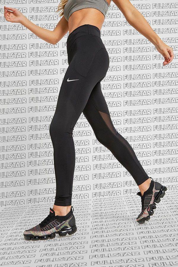 Nike Fast Running Leggings Full Length Leggings 3 Pocket Compact Full Length Black Leggings Trendyol
