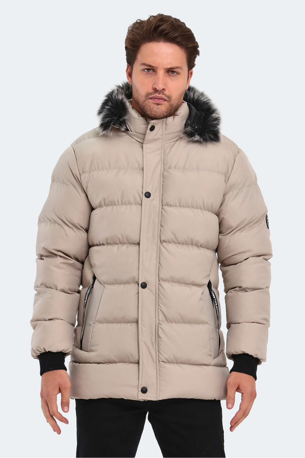 Slazenger-HECK Herrenmantel Steingrau 1