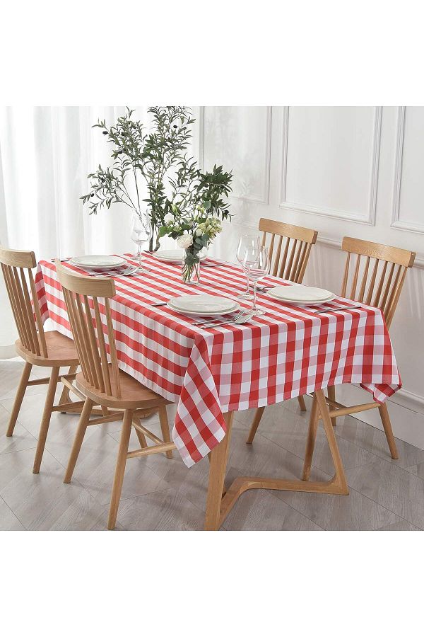 Soft Kare-Τραπεζομάντηλο Gingham Duck Fabric Liquid Proof 1
