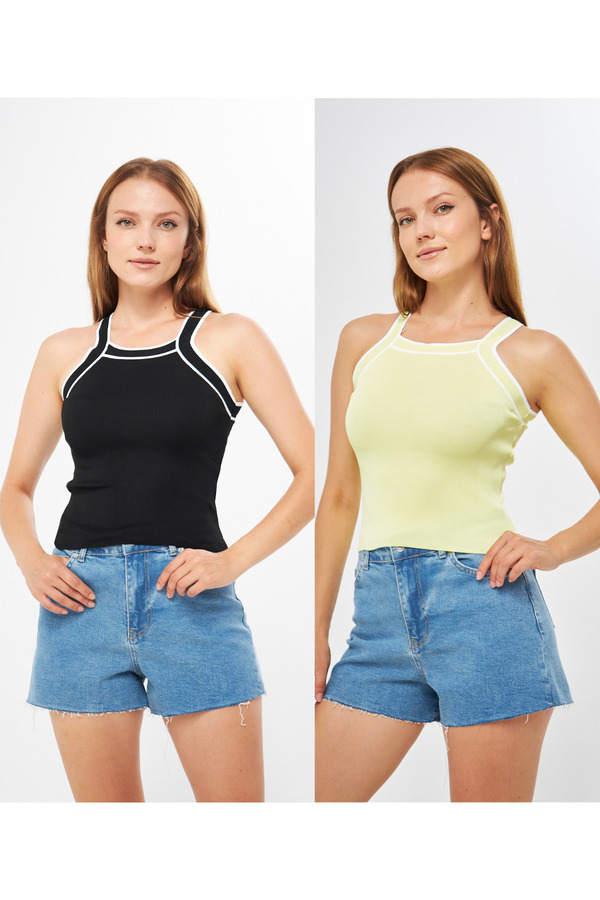 売れ筋商品|||スターター カットソー トップス レディース Women's Ringer Contrast-Strap Square-Neck Tank Top Deep Cobalt スターター レディース カットソー トップス Women's Ringer