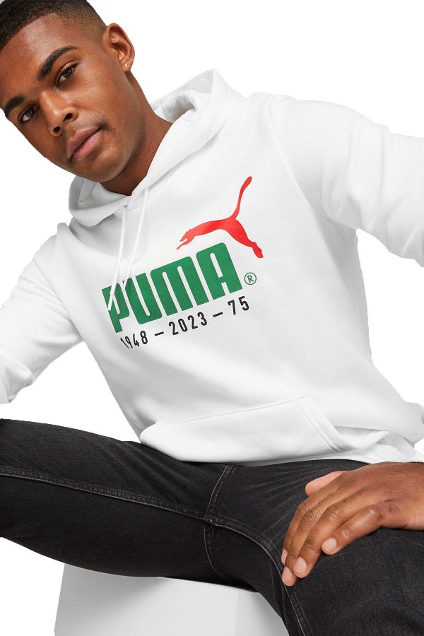 Puma Men s White Casual Style Sweatshirt No.1 Logo Celebration67602102 Trendyol