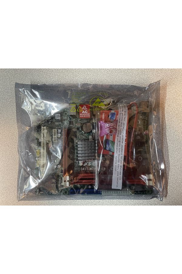 Ecs-G41T-M7 v1.0 (OC) LGA775 Motherboard + Pentium Dual Core E6500 2.93Ghz Processor Refurbished with Gift 1