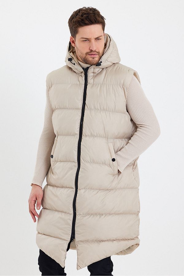 Weyeze-Long Puffer Vest AC-K59123LNS 1