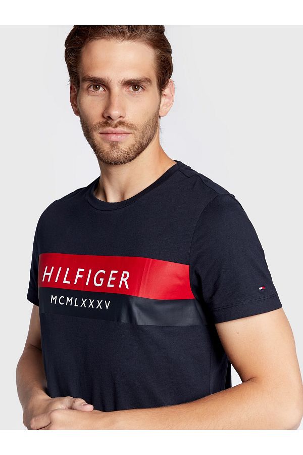 Navy blue tommy hilfiger t shirt hotsell