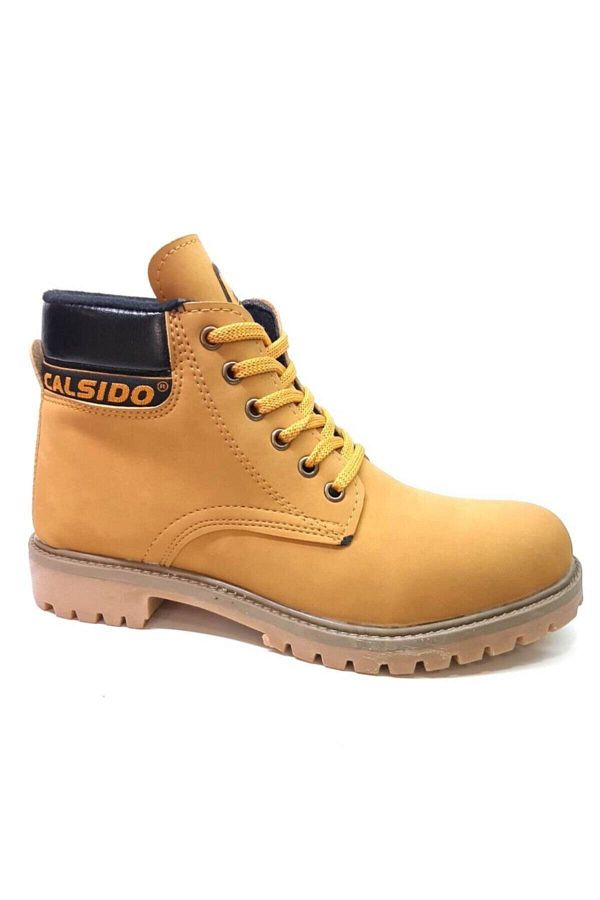 Calsido Unisex Yellow Mater Rubber Sole Thermal Boots Trendyol