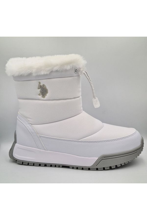 U.S. Polo Assn. BASE. Polo Assn. Rainy 3PR White Women s Snow Boots Trendyol