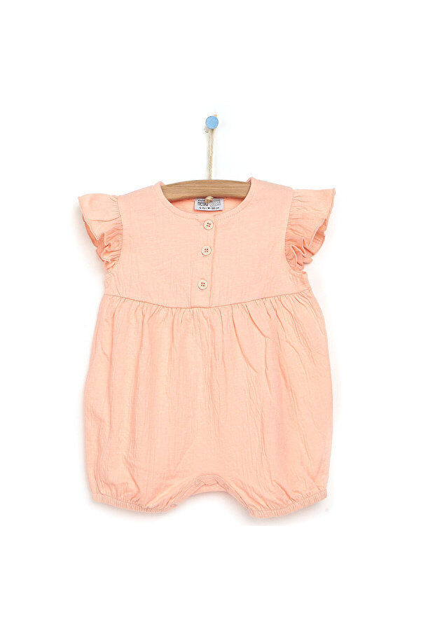 ebebek Hello Baby HelloBaby Basic Fırfırlı Kız Bebek Kısa Tulum