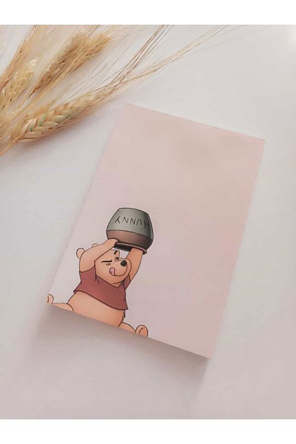 EyER Shoping-Figured A6 Size 40 Sheets Glue-on Checked Copart Notebook Pink 1