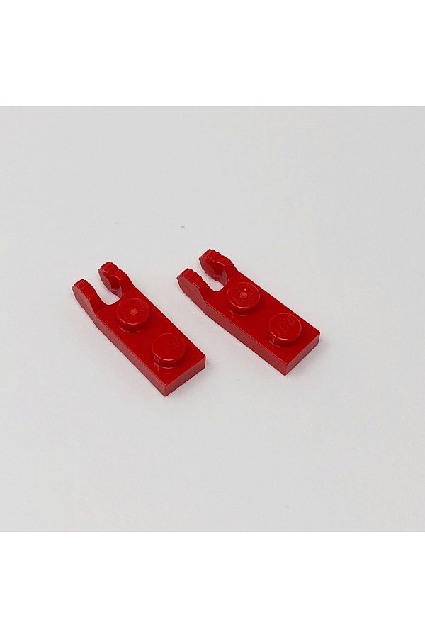 LEGO-مخصص MOC ملحق هينج لوحة 1 × 2 مفصل مفصل أحمر 4 قطع للإرسال 1