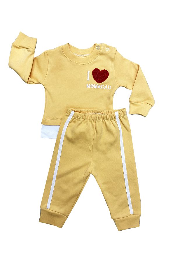 TUOBEBE-Baby Girl Yellow Tracksuit Set 1
