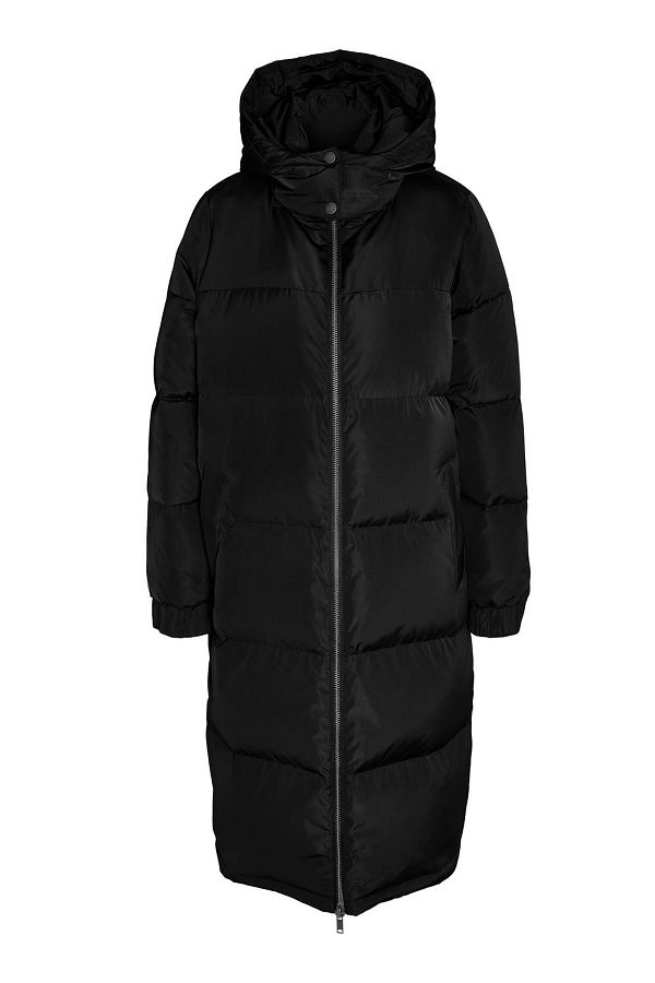 Noisy May Winter Jacket Black Puffer Trendyol
