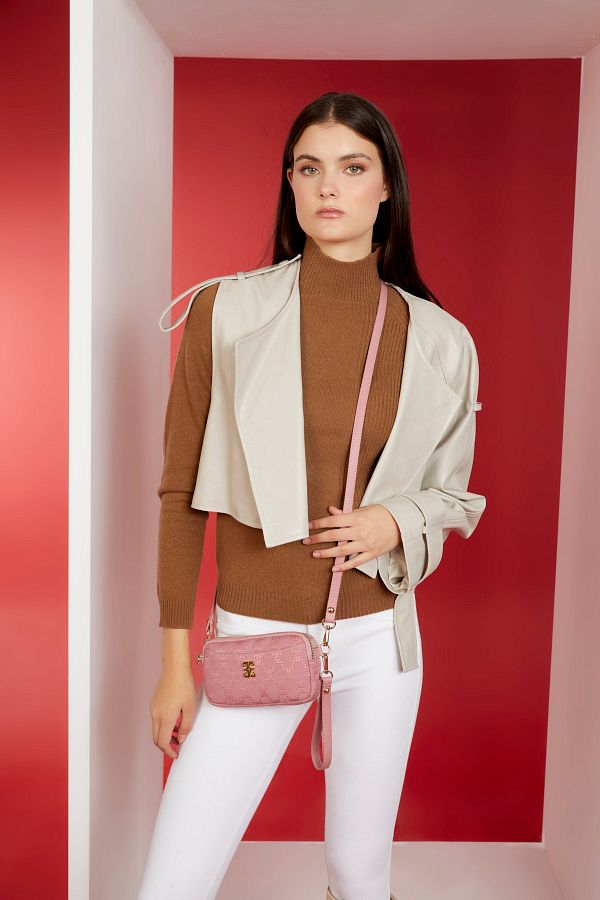 Pierre Cardin-Dámská taška přes rameno Dusty Rose 05PO23K1672 1