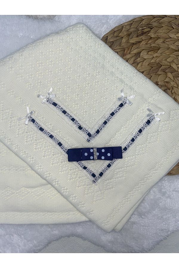 ERSİN BEBE-NEWBORN KNITWEAR TULLE BABY BLANKET 1